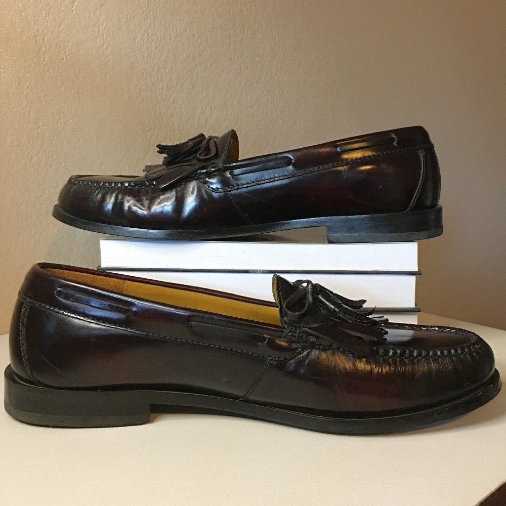 𝐂𝐎𝐋𝐄 𝐇𝐀𝐀𝐍 Burgundy Hudson Kiltie Tassel  -  Size 10 - Picture 3 of 13